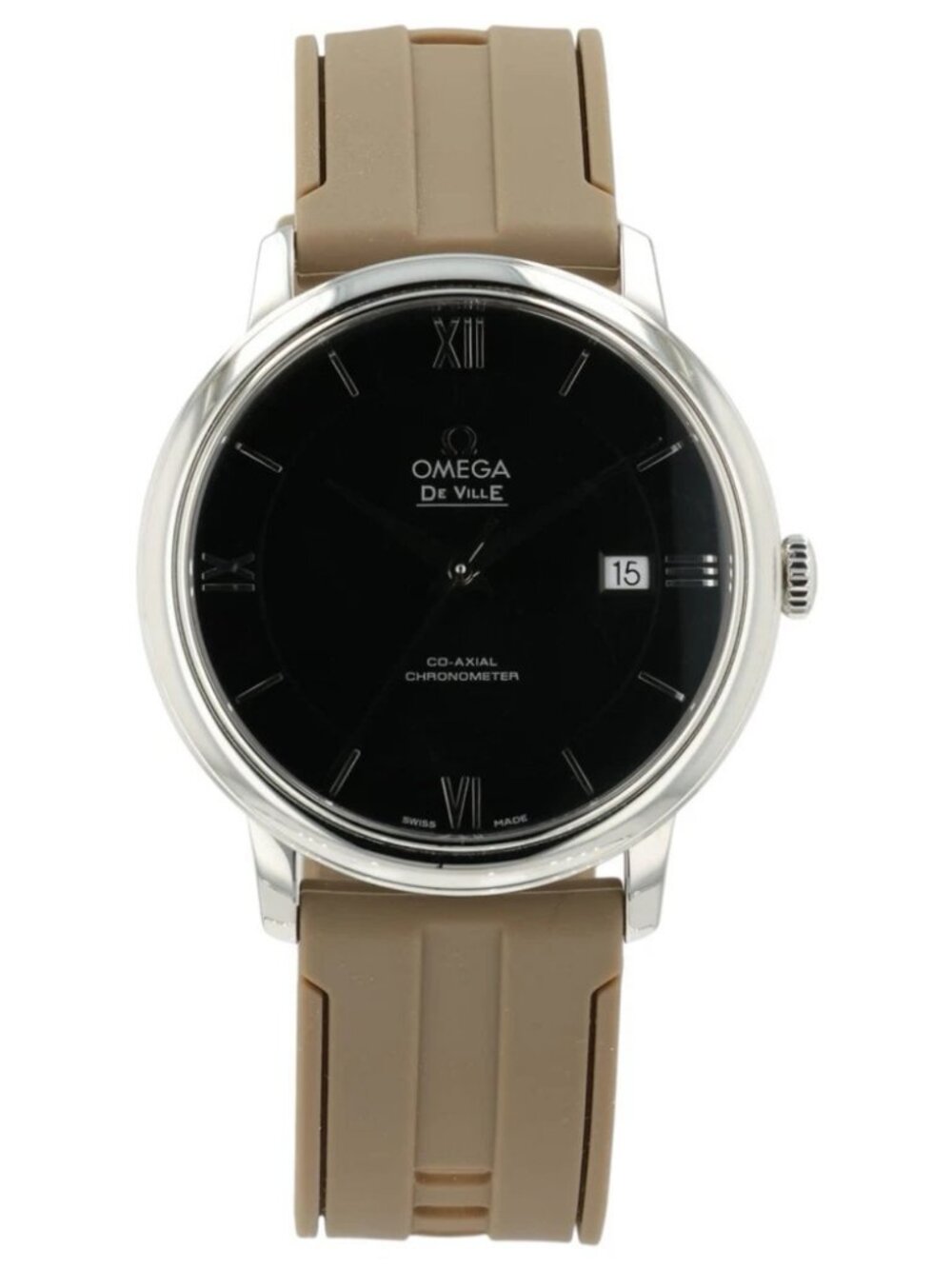 Omega DeVille Black Dial Steel 39.5mm Automatic Men’s Watch